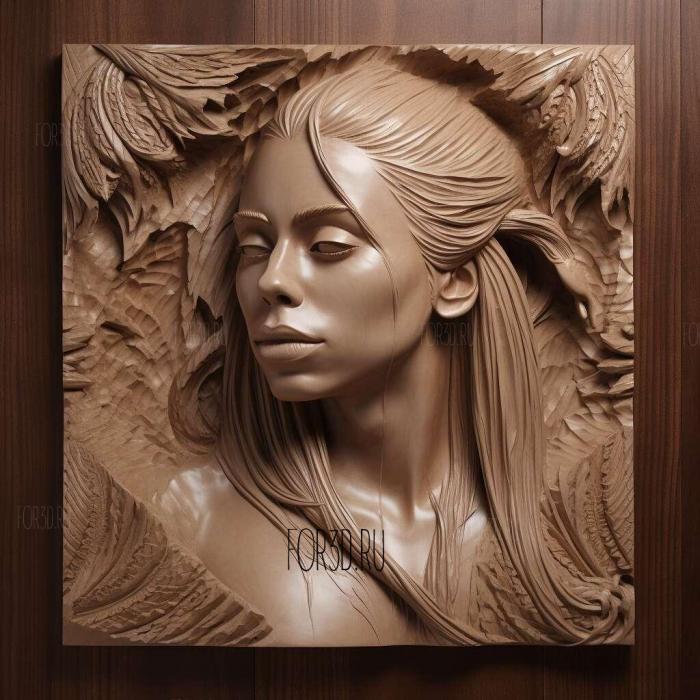 Lady Gaga 4 stl model for CNC